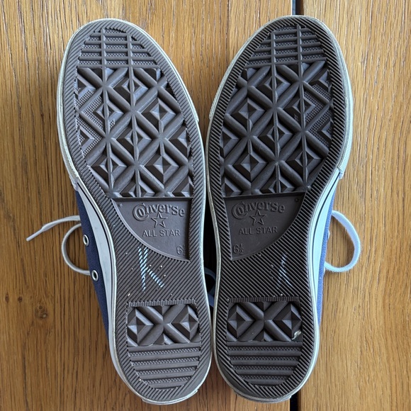 Converse Classic Blue and White Platform Sneakers - Picture 4 of 8